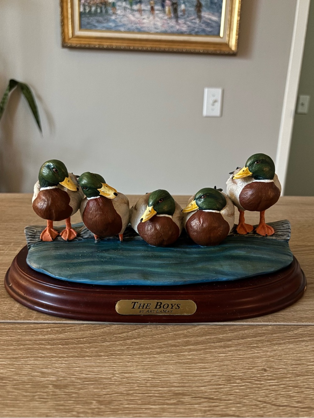 Vintage Danbury Mint The Boys by Art LaMay Duck Figurine Statue